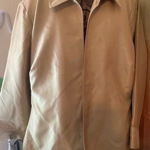Champagne colored silk jacket never worn.